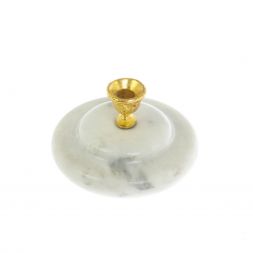 Подсвечник церковный круглый из мрамора 6,5х3 см