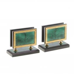 Письменный прибор из малахита &amp;quot;Лев с шаром&amp;quot;