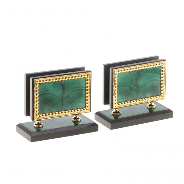 Письменный прибор из малахита &amp;quot;Лев с шаром&amp;quot; 124400