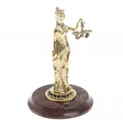 Статуэтка &amp;quot;Фемида&amp;quot; на подставке из лемезита