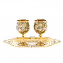 Набор рюмки на подносе &amp;quot;Коньячные&amp;quot; 50 мл Златоуст
