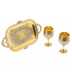 Набор рюмки на подносе &amp;quot;Коньячные&amp;quot; 50 мл Златоуст