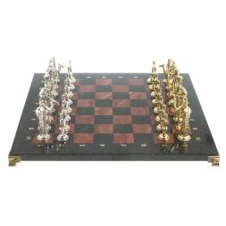Шахматы "Древний Египет" доска 40х40 см лемезит змеевик