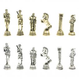 Шахматы "Афина" доска 32х32 см из змеевика