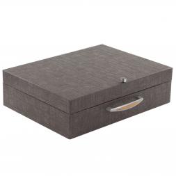 Лоток для бумаг А4 из малахита с гербом РФ 2 секции