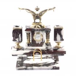 Письменный набор из мрамора и бронзы &amp;quot;Двуглавый орел&amp;quot;