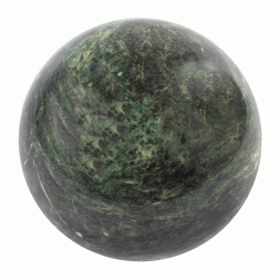 Шар 12,5 см змеевик темно-зеленый шабровский