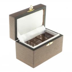 Домино из камня обсидиан