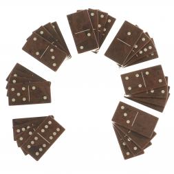 Домино из камня обсидиан