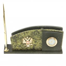 Мини-набор с часами и гербом РФ