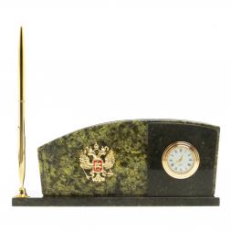 Мини-набор с часами и гербом РФ