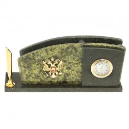 Мини-набор с часами и гербом РФ