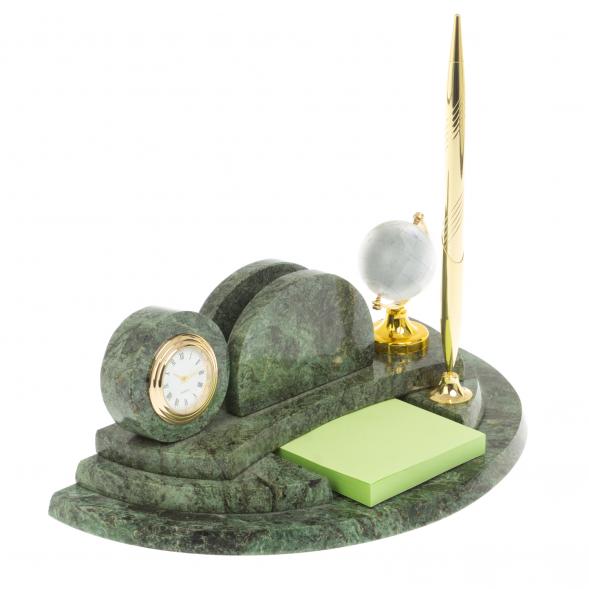 Настольный мини-набор &amp;quot;Глобус&amp;quot; змеевик 127286