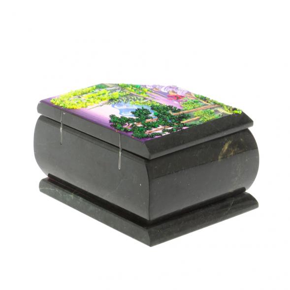 Шкатулка с расписной крышкой &amp;quot;Лето&amp;quot; 11х9х6,5 см 127525