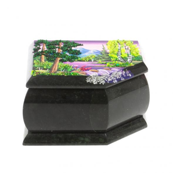 Шкатулка с расписной крышкой &amp;quot;Лето&amp;quot; 11х9х6,5 см 127525