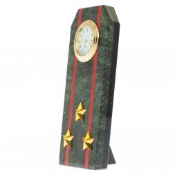 Часы погон "Полковник ВС" камень шабровский змеевик