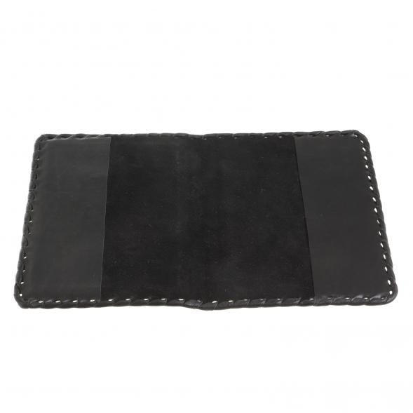 Подарочный набор &amp;quot;Документы&amp;quot; обложка для паспорта и визитница из черной кожи 122396