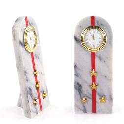 Часы &amp;quot;Погон капитан МВД&amp;quot; из мрамора