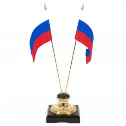 Подставка &amp;quot;Два флага&amp;quot; камень долерит