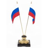 Подставка &amp;quot;Два флага&amp;quot; камень долерит