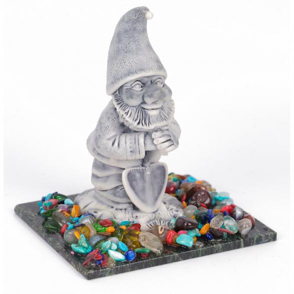 Сувенир &amp;quot;Гном с лопатой&amp;quot; из мрамолита 117949