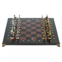 Шахматы подарочные "Галлы и Римляне" 36х36 см из лемезита