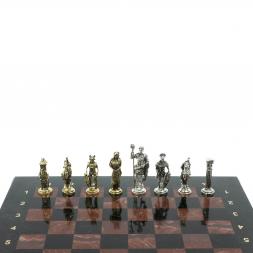 Шахматы подарочные "Галлы и Римляне" 36х36 см из лемезита