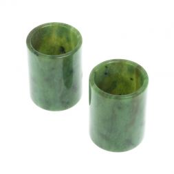 Подарочный набор 2 стопки из нефрита 3,5х3,5х4,5 см