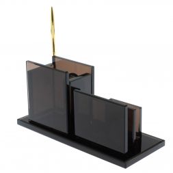 Письменный прибор &amp;quot;Супер&amp;quot; из черного обсидиана