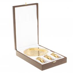 Набор рюмки на подносе 40 мл 3 шт Златоуст