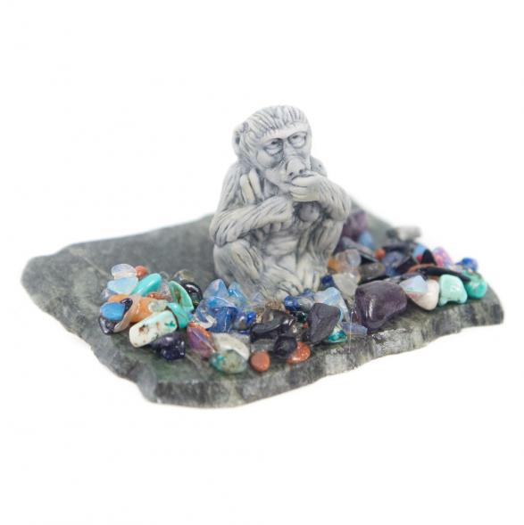 Сувенир &amp;quot;Обезьяна малая&amp;quot; из мрамолита 116839