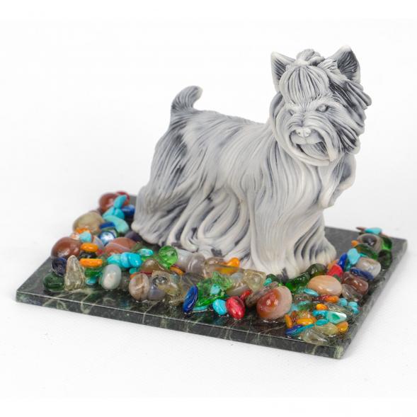 Сувенир &amp;quot;Собака йорк терьер&amp;quot; из мрамолита 117953