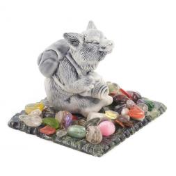 Сувенир из мрамолита "Лис турист"