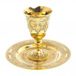 Водочный набор &amp;quot;На посошок&amp;quot; рюмка и тарелка Златоуст