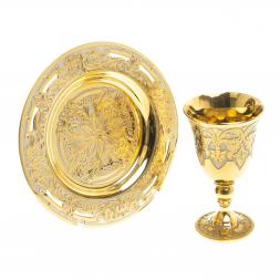 Водочный набор &amp;quot;На посошок&amp;quot; рюмка и тарелка Златоуст