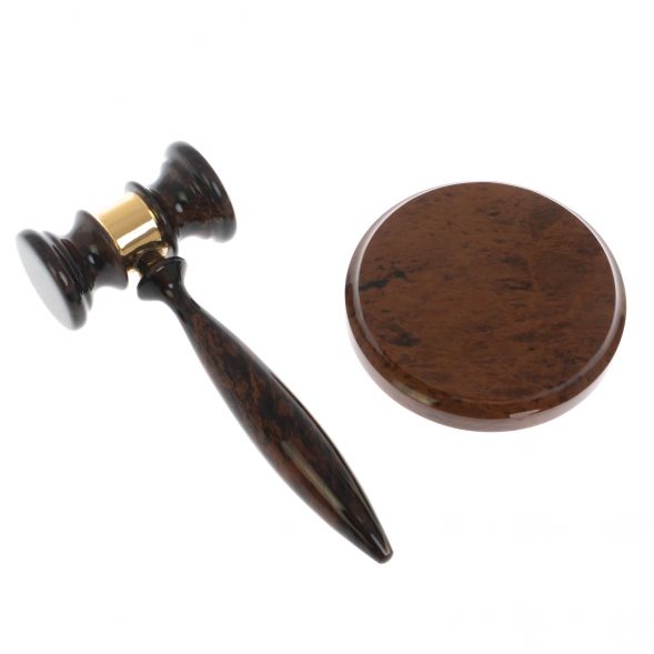 Сувенир &amp;quot;Молоток председателя&amp;quot; из обсидиана 128691