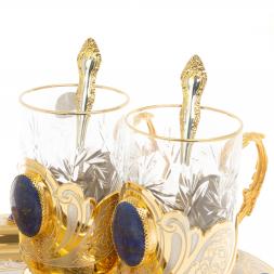 Набор чайный &amp;quot;Лазурит&amp;quot; в подарочной коробке Златоуст