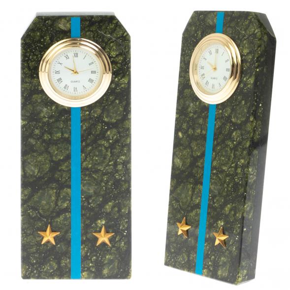 Часы &amp;quot;Погон лейтенант ВВС, ВКС, ВДВ&amp;quot; серпентинит 113172