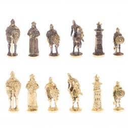 Шахматы подарочные &amp;quot;Богатыри&amp;quot; мрамор лемезит доска 40х40 см