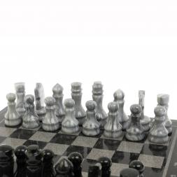 Шахматы "Турнирные" змеевик мрамор доска 40х40 см