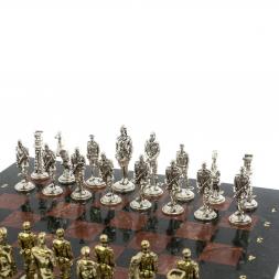 Шахматы "Великая Отечественная война" доска 40х40 см лемезит