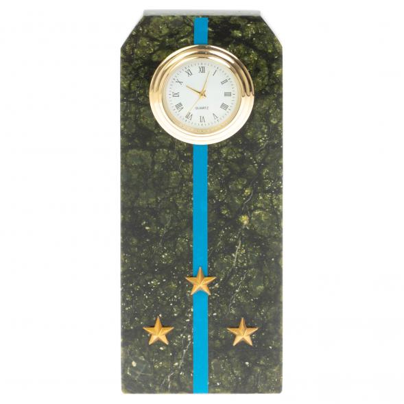 Часы &amp;quot;Погон старший лейтенант ВВС, ВКС, ВДВ&amp;quot; серпентинит 113173