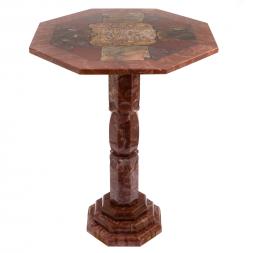 Стол из лемезита и яшмы №4