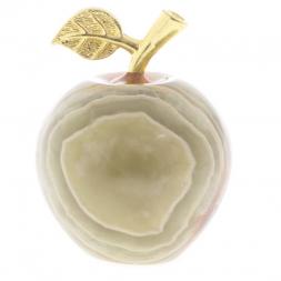 Сувенир &amp;quot;Яблоко&amp;quot; оникс зелено-коричневый 3,9х5,2 см (1,5)