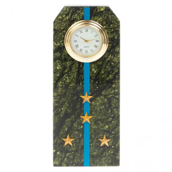 Часы &amp;quot;Погон капитан ВВС, ВКС, ВДВ&amp;quot; серпентинит 113174