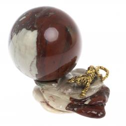 Композиция &amp;quot;Тигр на скале с шаром&amp;quot; камень креноид