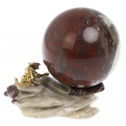 Композиция &amp;quot;Тигр на скале с шаром&amp;quot; камень креноид