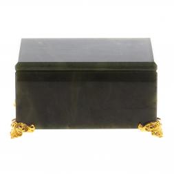 Шкатулка из нефрита 9х6,3х4,5 см