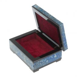 Шкатулка из иркутского лазурита 10х7,5х4,5 см