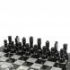 Шахматы с каменными фигурами мрамор гранит 44х44 см 129769